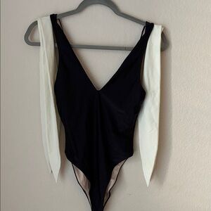 Tularosa Black and White One Piece Swimwear